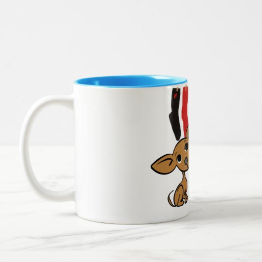Funny de heer Steal Your Socks Chihuahua mok (Links)