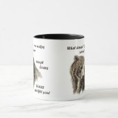 Funny De Motivatie Quote Beren doden je Mok (Midden)