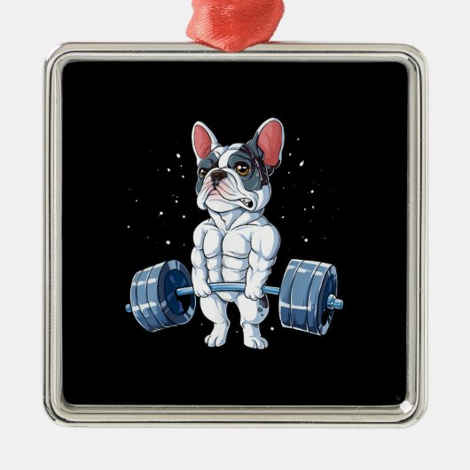 Funny Deadlift Gym Metalen Ornament (Voorkant)