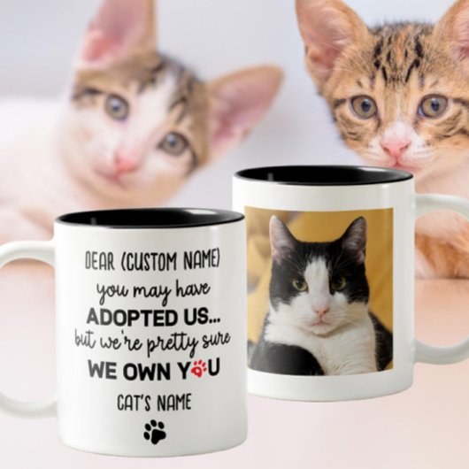 Funny Dear Cat Gezegde | De Foto & de Naam van de Tweekleurige Koffiemok