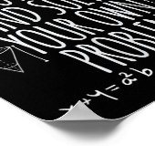 Funny Dear Math Grow Up Quote Problem Solver Poster (Hoek)