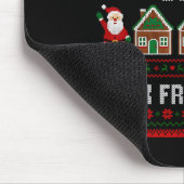 Funny Dear Santa Can I Work From Home Ugly Christm Muismat (Hoek)