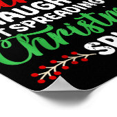 Funny Dear Santa Naughty But Spreading Christmas Poster (Hoek)