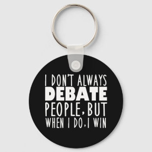 Funny Debate Team Champion Sleutelhanger