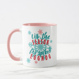 Funny December Winter Season Eggnog Quote Word Mok