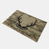 Funny Deer Couple Mat, Wedding Hunter Mat Decor (Schuin)