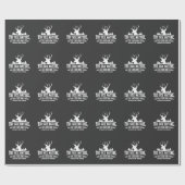 Funny Deer Hunter Steaks Burger Cadeaupapier (Vlak)