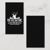 Funny Deer Hunter Steaks Burger Visitekaartje (Voorkant / Achterkant)