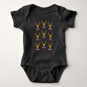 Funny Deer - Hunters All of Santa's Reindeer Romper