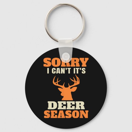 Funny Deer Hunting Gezegde Joke Sleutelhanger (Voorkant)
