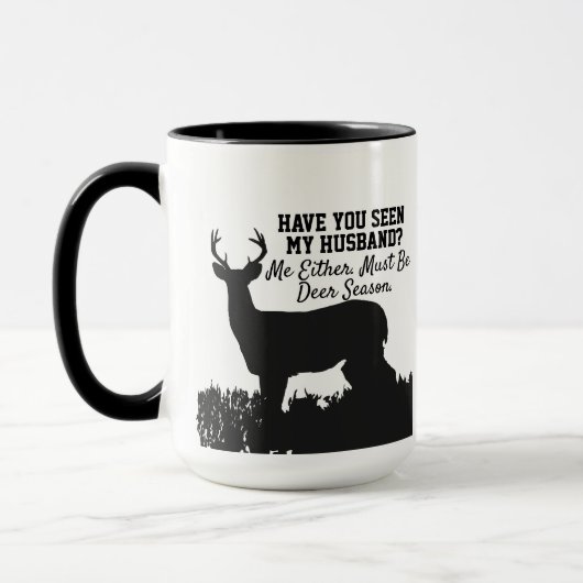 Funny Deer Hunting Husband Quote Mok (Links)