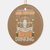 Funny Deer Hunting Keramisch Ornament (Links)