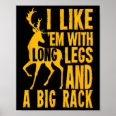 Funny Deer Hunting Quote Gift for Hunters Poster (Voorkant)