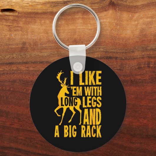 Funny Deer Hunting Quote Gift For Hunters Sleutelhanger (Voorkant)