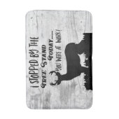 Funny Deer Hunting Tree Stand Whitetail Buck Quote Badmat (Voorkant Verticaal)