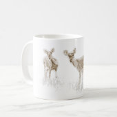 Funny Deer Illustration Koffie Mok (Voorkant links)