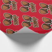 Funny deez nuts - rood cadeaupapier (Hoek)