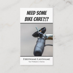 Funny defect bike bell voor fietsenreparatiewinkel visitekaartje