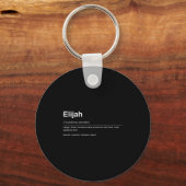 Funny Definition Quote For The Name Elijah _ Sleutelhanger (Voorkant)