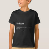 Funny Definition Quote For The Name Hudson _ T-shirt (Voorkant)