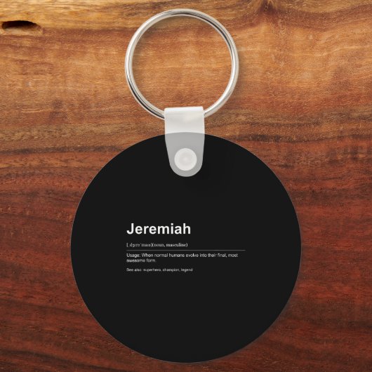 Funny Definition Quote For The Name Jeremiah _  Sleutelhanger (Voorkant)