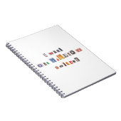 Funny demand for money Ransom Note Collage Notitieboek (Rechterzijde)