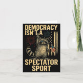 Funny Democracy Isn't A Spectator Srt Kaart (Voorkant)