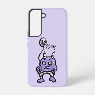 Funny Demon Paars Cute Whimsigoth Name Samsung Galaxy Hoesje