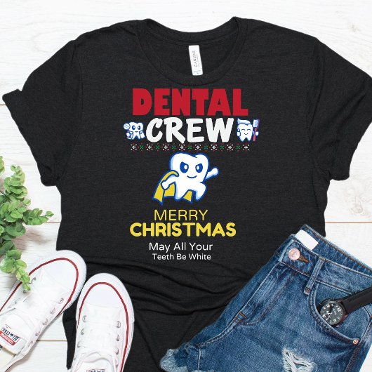 Funny Dental Crew-kerstgroep T-Shirt