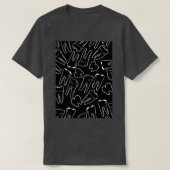 Funny Dental Definitions White Tooth Pattern Funny T-shirt (Design voorkant)