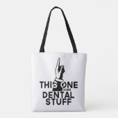 Funny Dental - Dentist Hygienist Deze Draagtas (Achterkant)