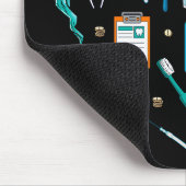 Funny Dental Dentist Tool Heart Muismat (Hoek)