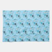 Funny Dental Dentist Tool Heart Theedoek (Horizontaal)