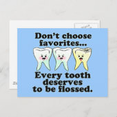 Funny Dental Humor Briefkaart (Voorkant / Achterkant)
