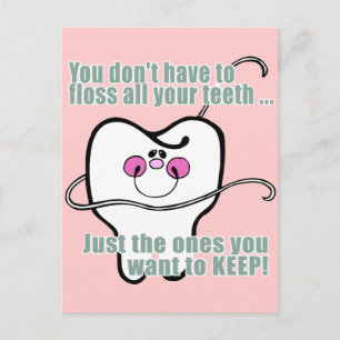 Funny Dental Hygienist Briefkaart