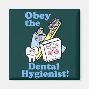 Funny Dental Hygienist Magneet