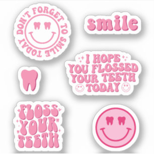 Funny Dental Hygienist Pack Sticker