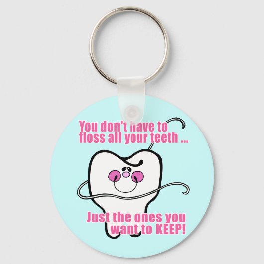 Funny Dental Hygienist Sleutelhanger (Voorkant)