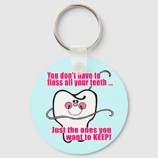 Funny Dental Hygienist Sleutelhanger (Voorkant)