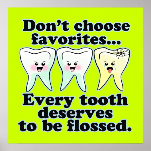 Funny Dental Office Custom Artwork Poster (Voorkant)