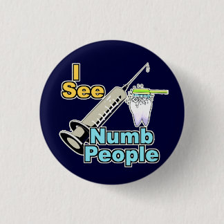Funny Dental Professional Ronde Button 3,2 Cm