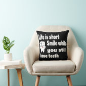 Funny Dental Quote Kussen (Stoel)