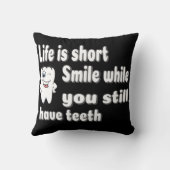 Funny Dental Quote Kussen (Achterkant)