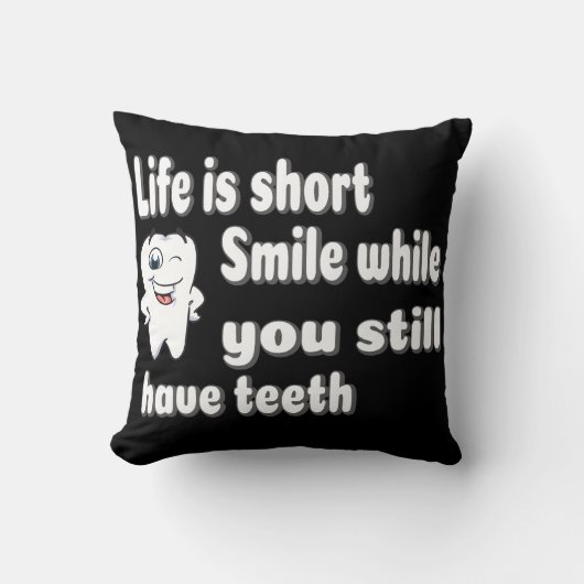 Funny Dental Quote Kussen (Voorkant)