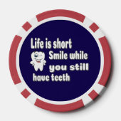 Funny Dental Quote Poker Chips (Achterkant)