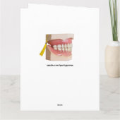 Funny Dental School Afstuderen Card Kaart (Achterkant)