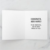 Funny Dental School Afstuderen Kaart (Binnen)