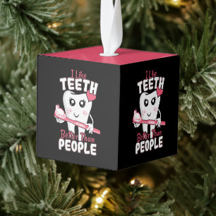 Funny Dentist - als Teeth Beter dan mensen Kubus Ornament
