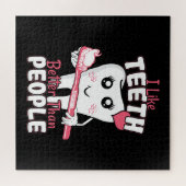 Funny Dentist - als Teeth Beter dan mensen Legpuzzel (Horizontaal)