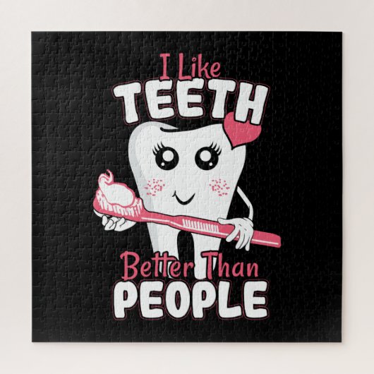 Funny Dentist - als Teeth Beter dan mensen Legpuzzel (Verticaal)